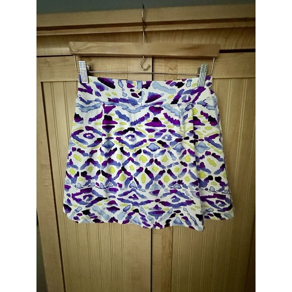 Title Nine Skirt Womens XS Purple Geometric Active Golf Skirt Skort - Picture 5 of 5